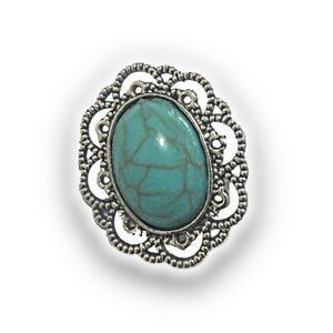 Turquoise DIY Snap Noosa for Leather Bracelets